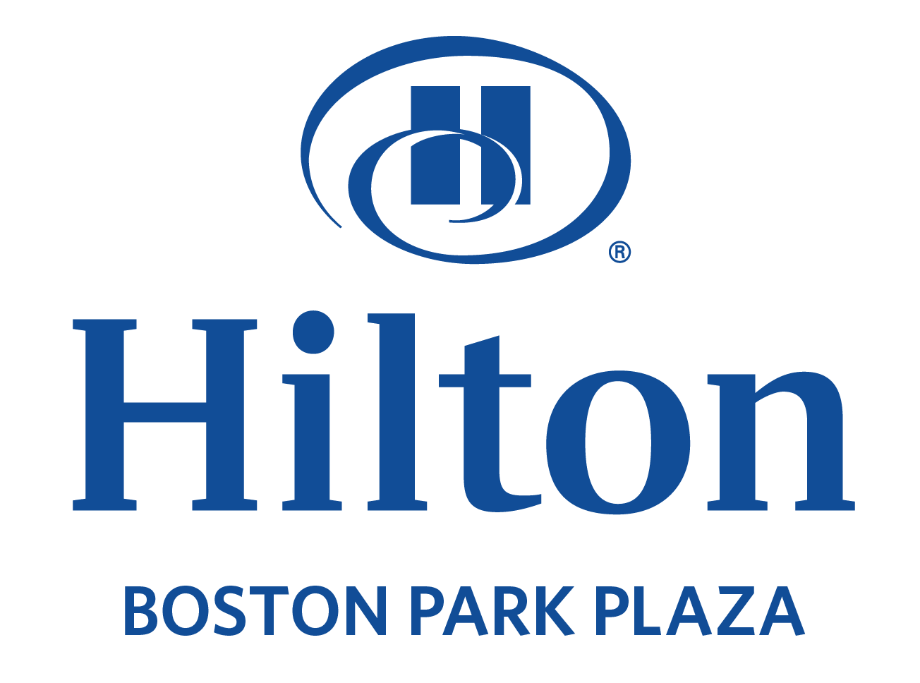 a blue and white logo