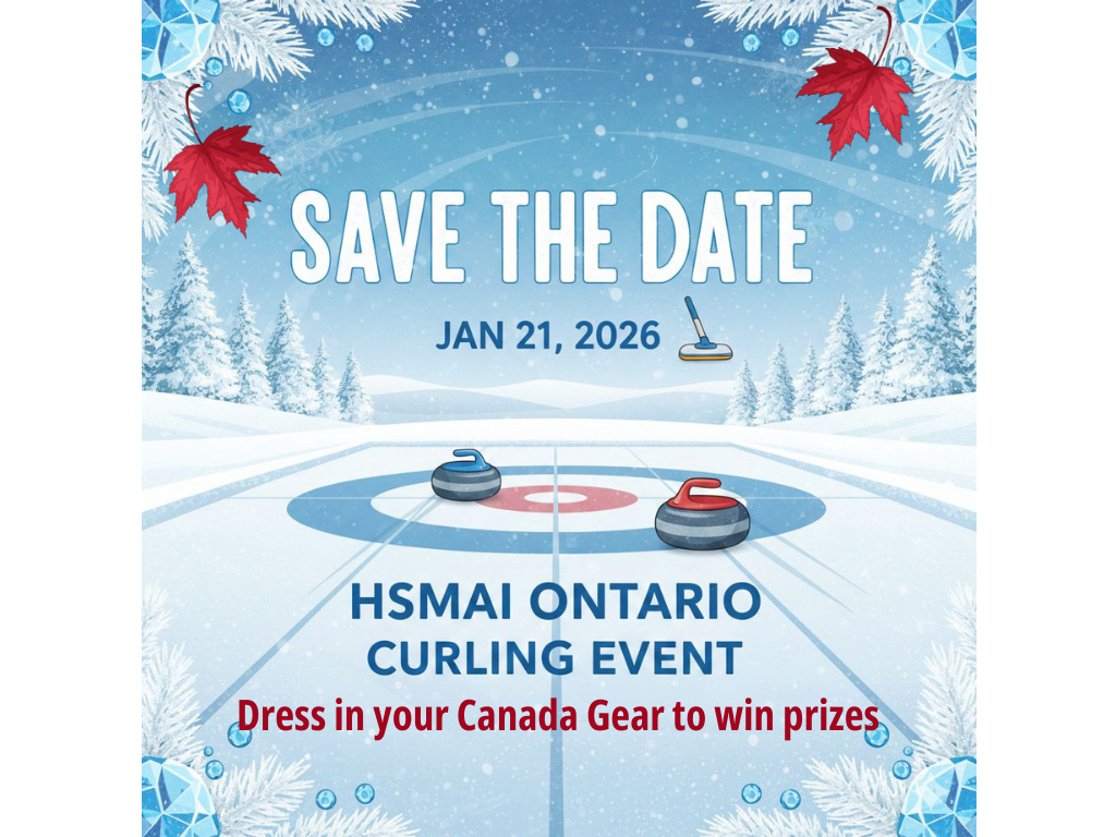 a poster for a curling event