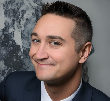 a man smiling for a picture