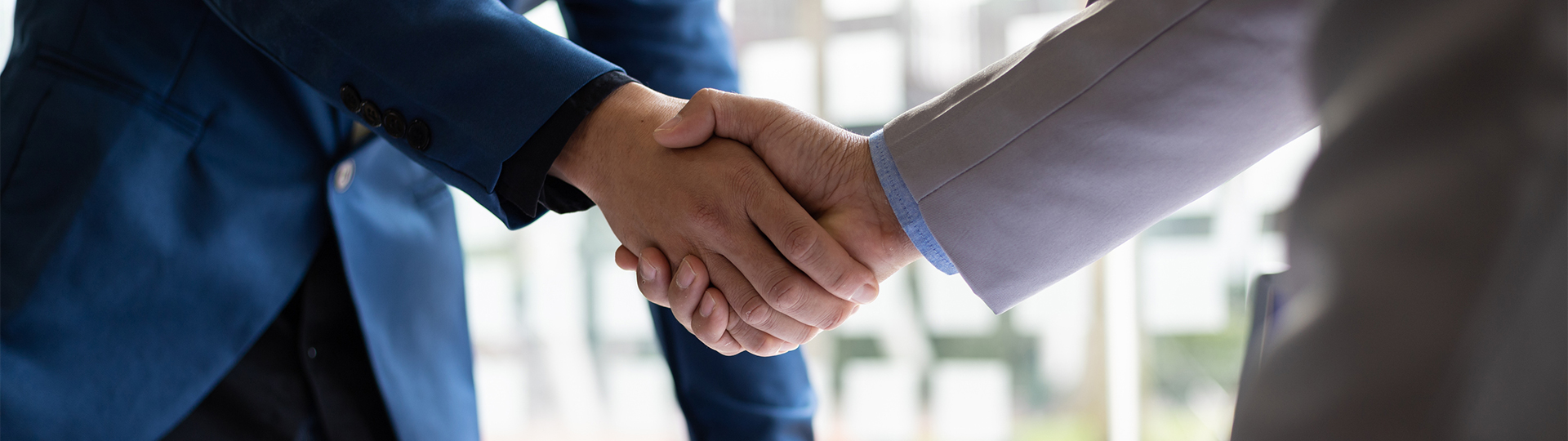 a close-up of a handshake