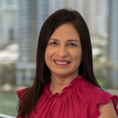 a woman smiling at camera