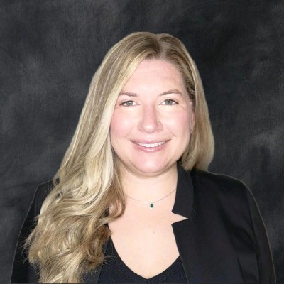 a woman with blonde hair