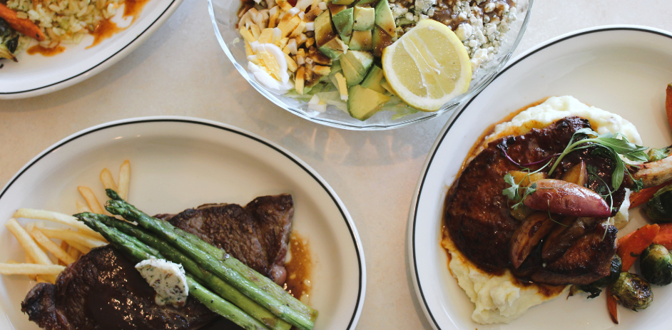 a plate of food on a table