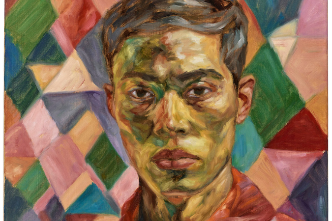 a painting of a man