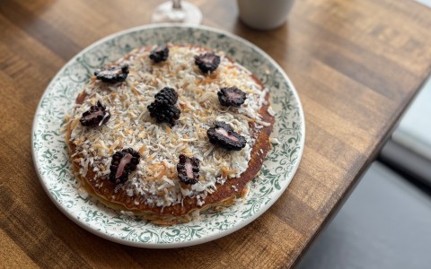 a plate of food on a table