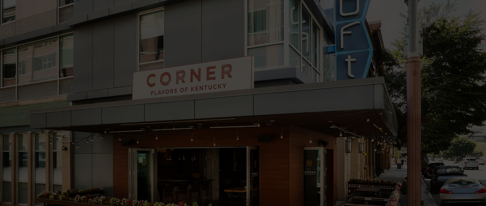 a building with a sign on the front