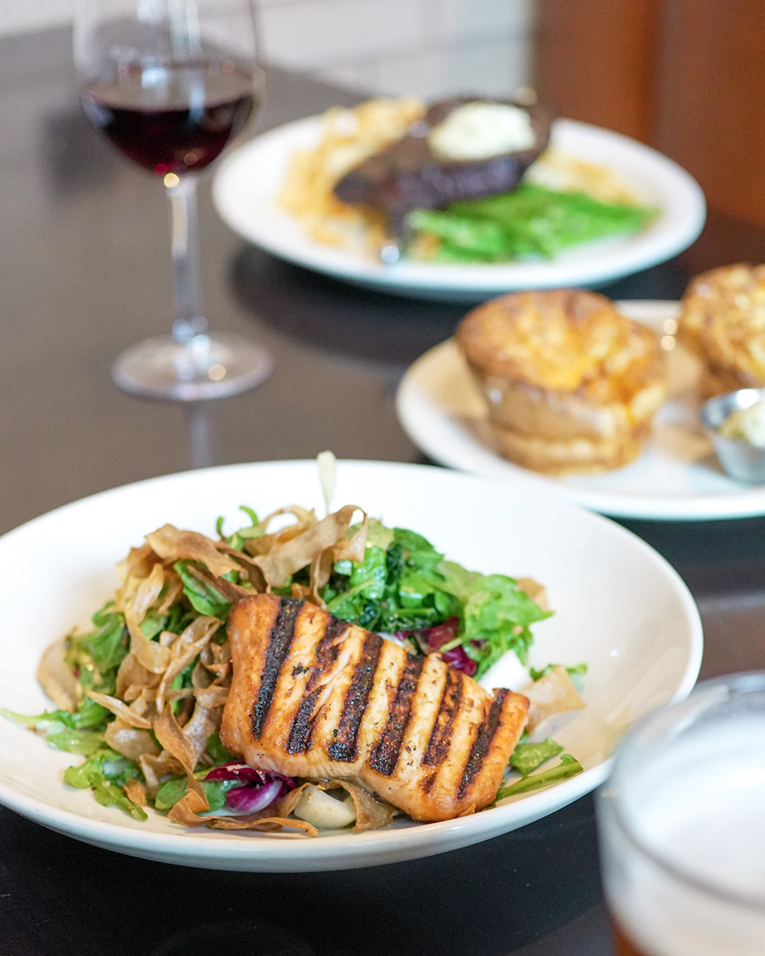 a plate of food on a table