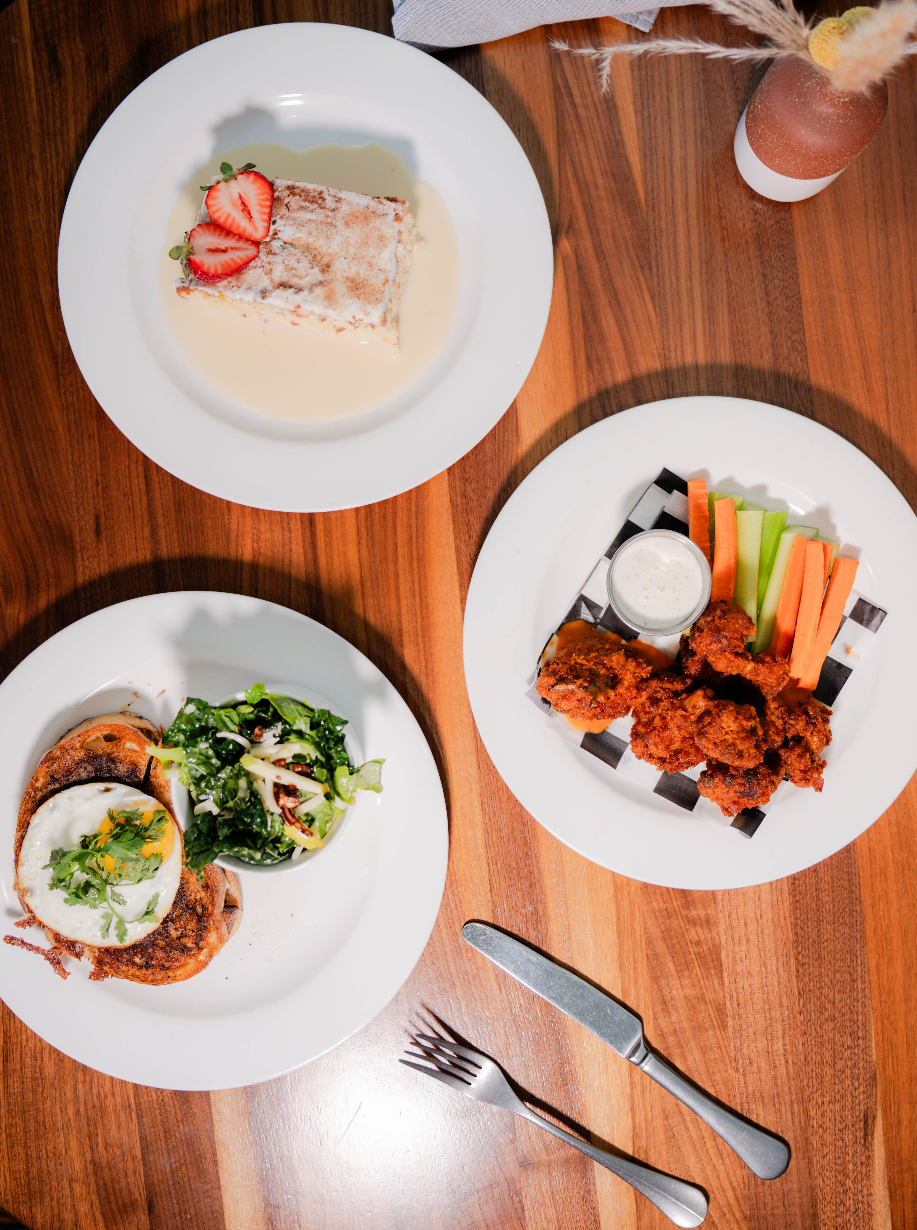 a plate of food on a table