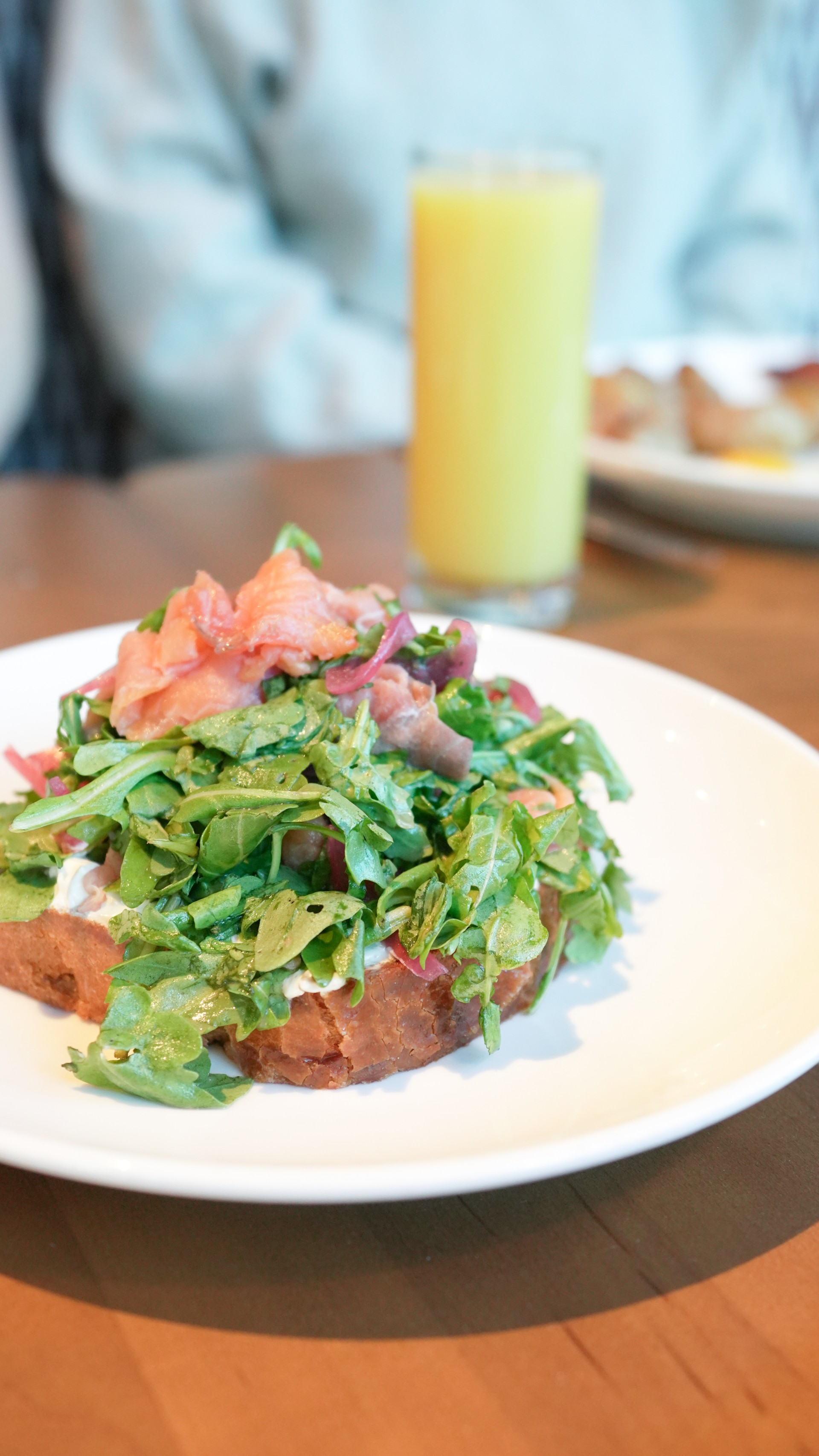 a plate of food on a table