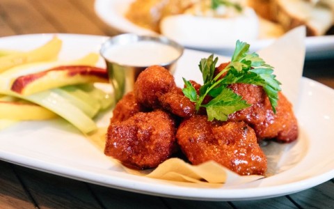 a plate of food on a table