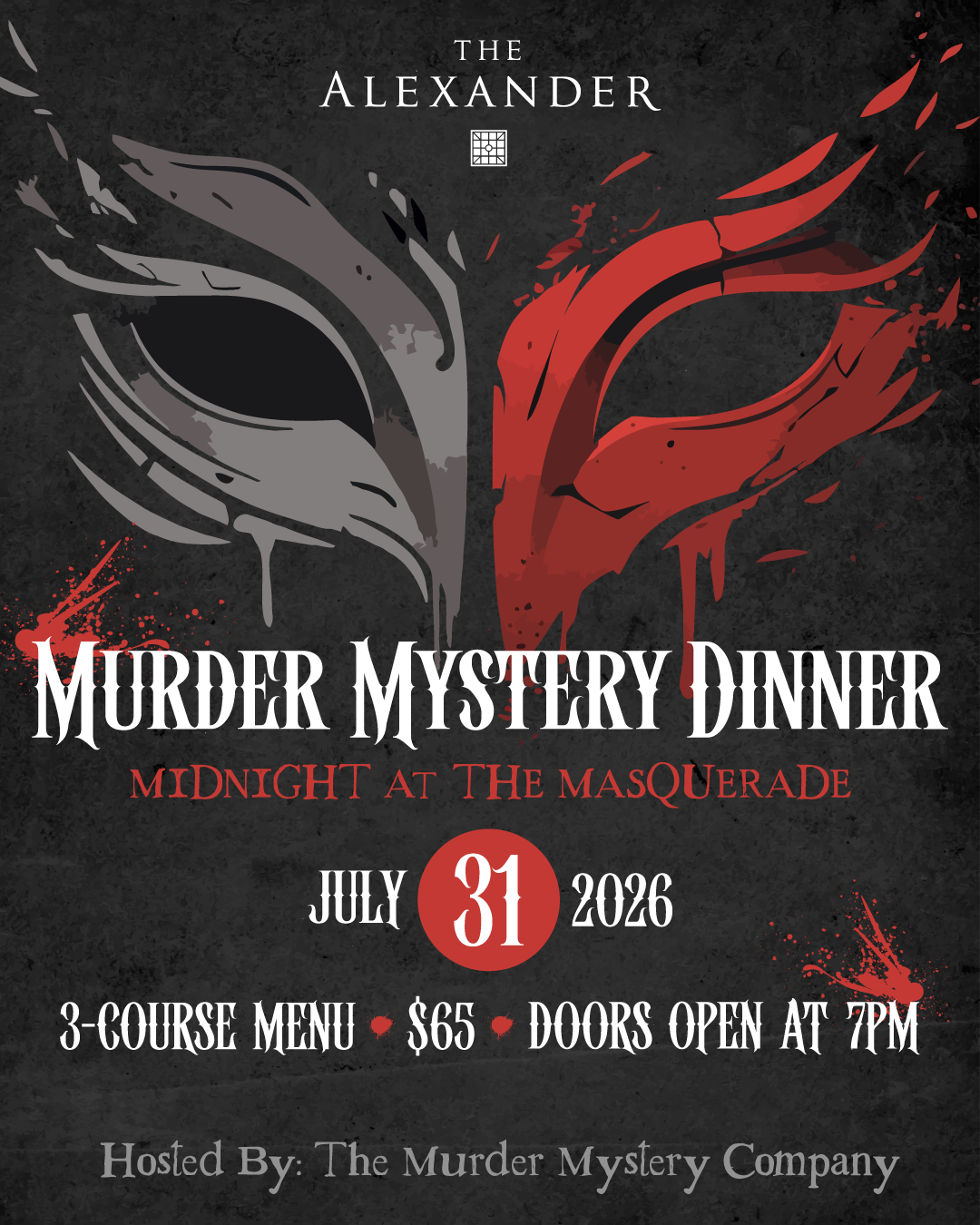 a poster for a dinner