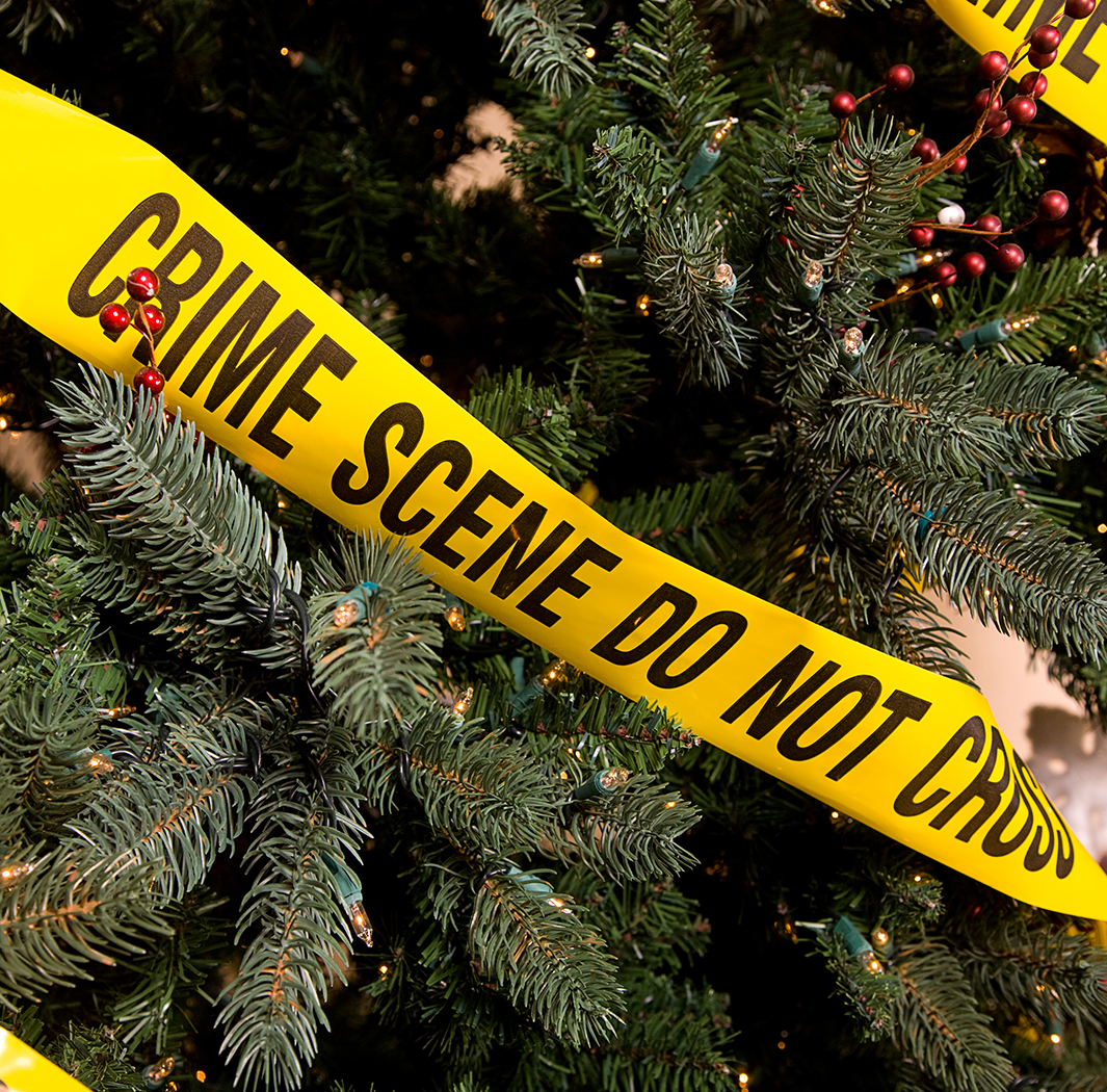 a yellow ribbon on a tree