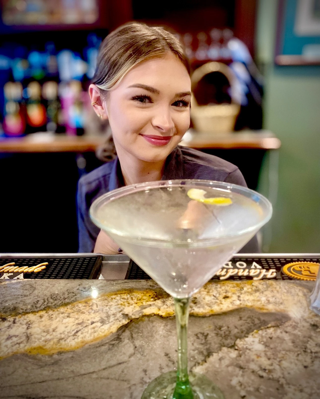 a woman smiling at the camera
