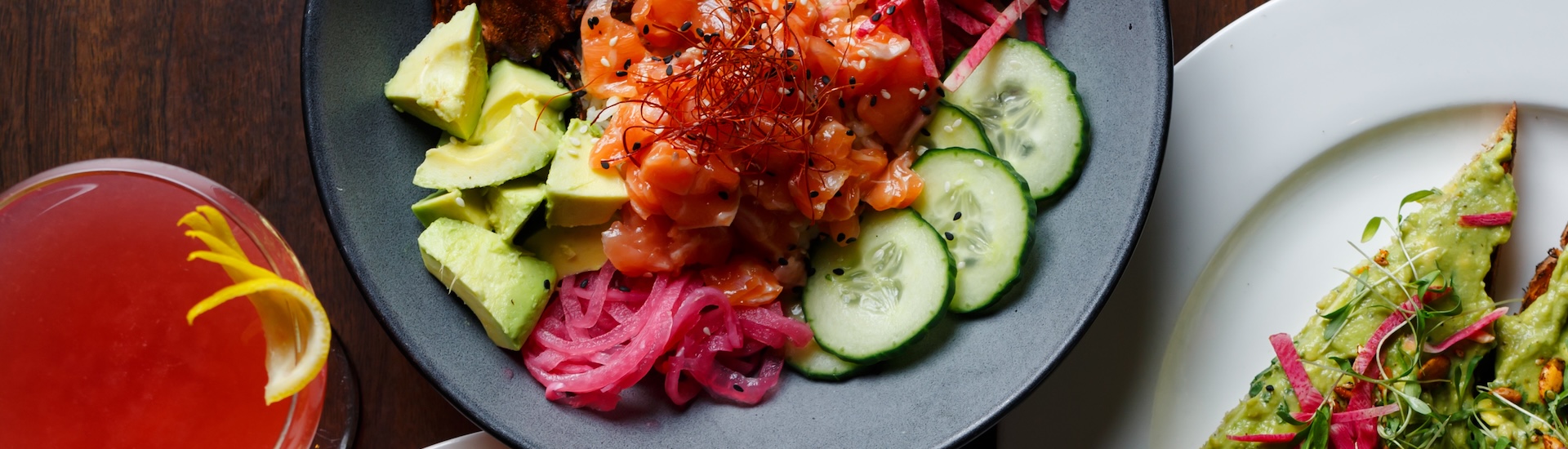a plate of food on a table