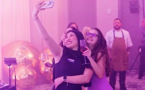 a group of women taking a selfie