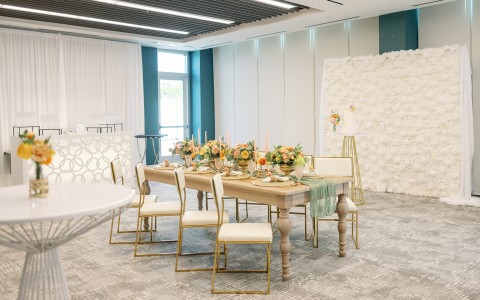 a table set for a party