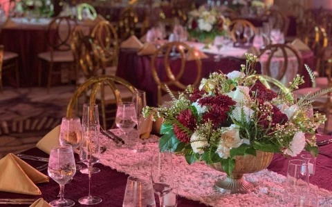 a table set for a party