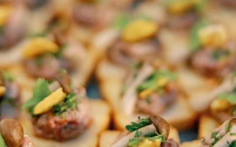 a group of food on a table