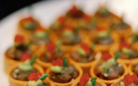 a plate of food on a table