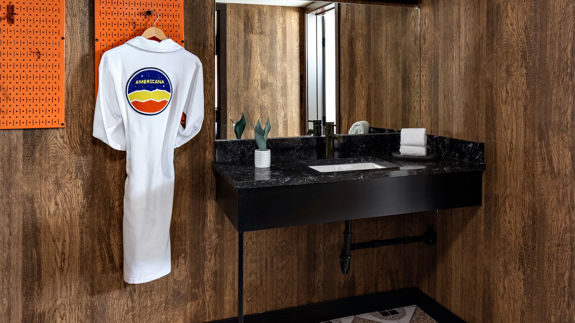 a white shirt on a wall