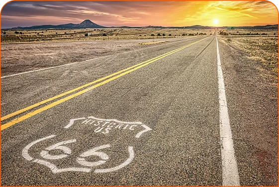 a road with a sign on it
