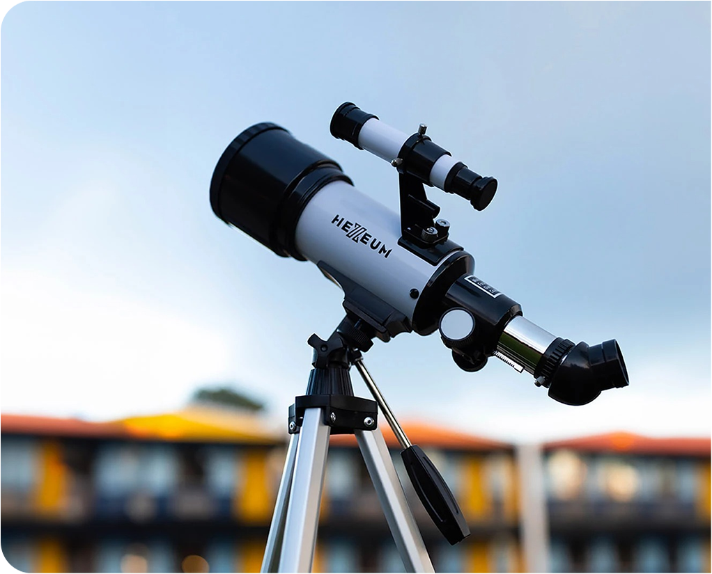 a telescope on a tripod