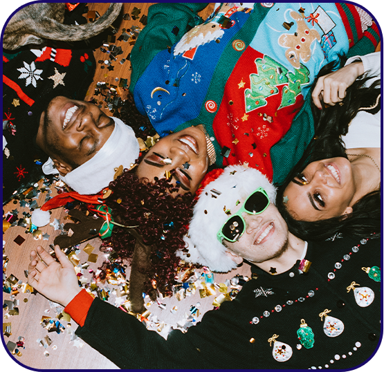 a group of people lying on the floor