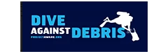 a blue and white logo