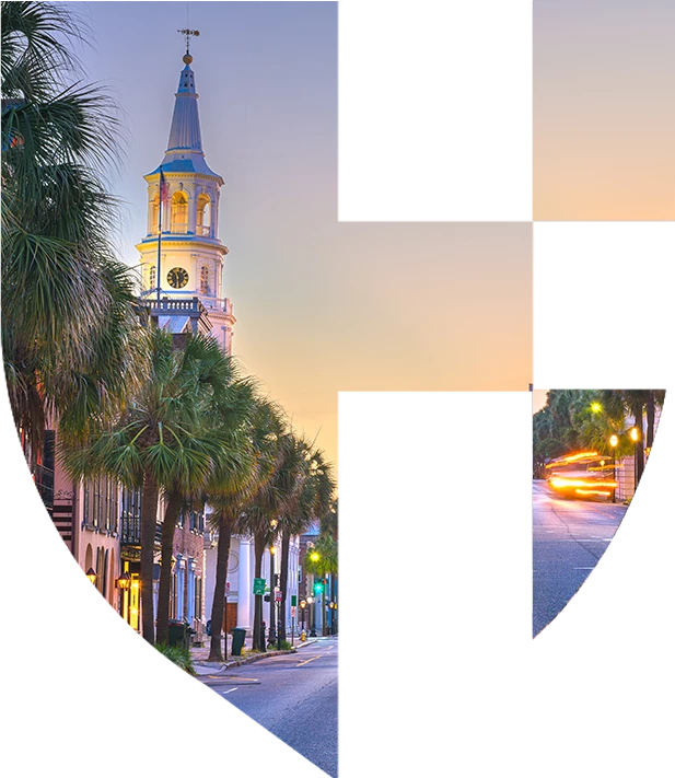 charleston historic downtown view