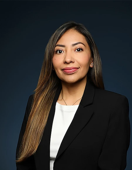 a woman in a black suit