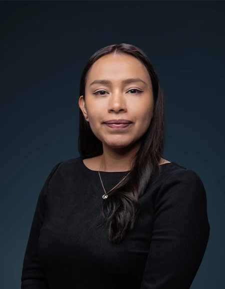a woman in a black shirt
