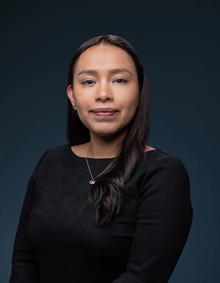 a woman in a black shirt
