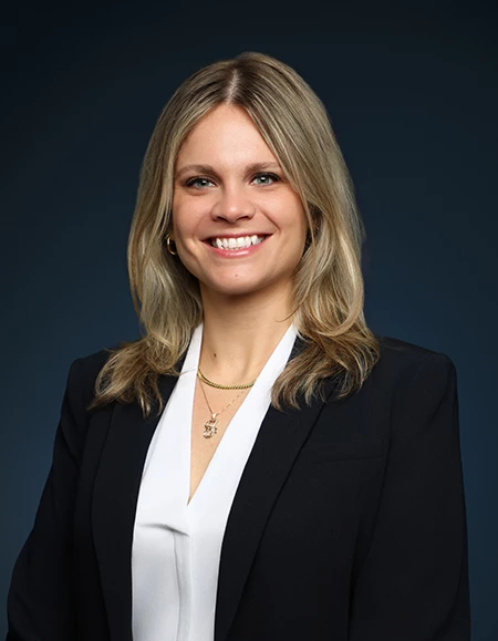 a woman in a suit