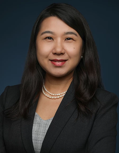 a woman in a suit