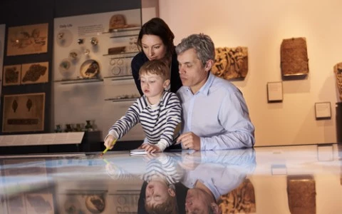 family at museum