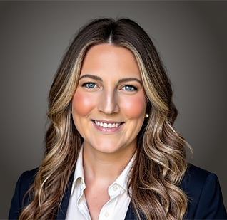 a woman with long hair smiling