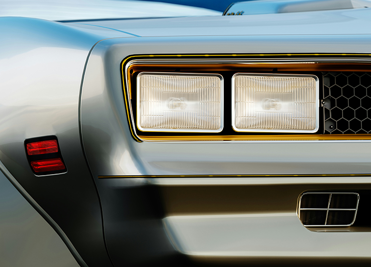 the front of a car