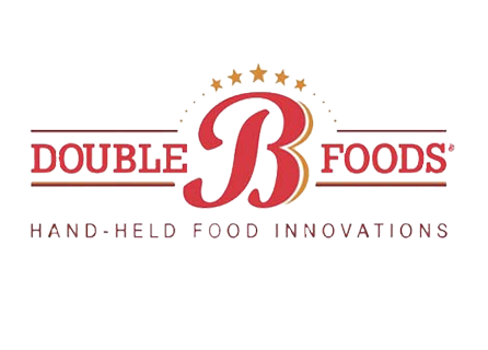 a red and yellow logo