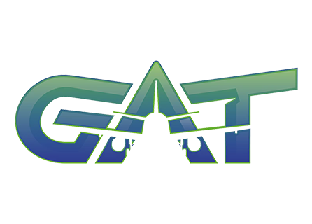 a blue and green logo