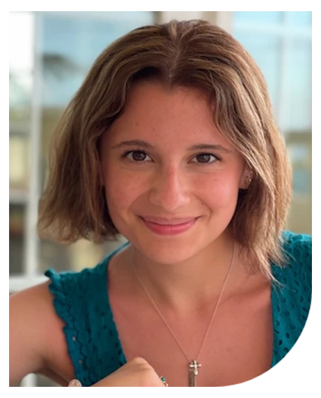 a woman smiling at camera