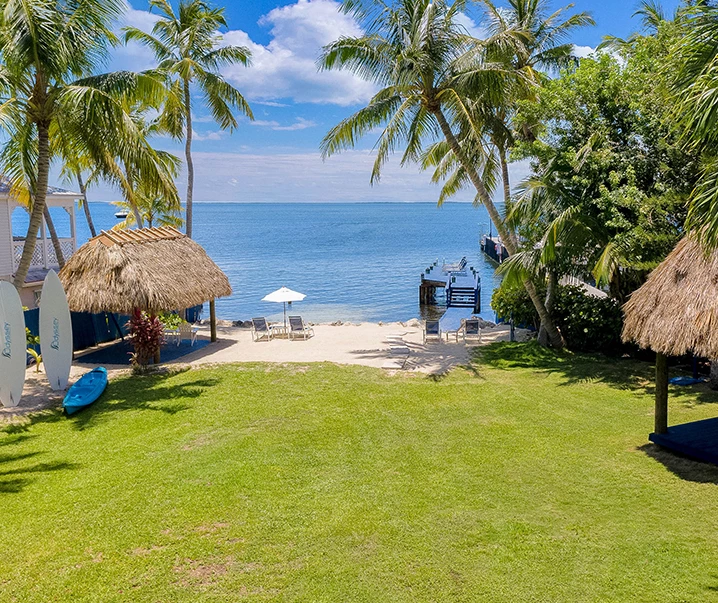 green area overlooking the ocean