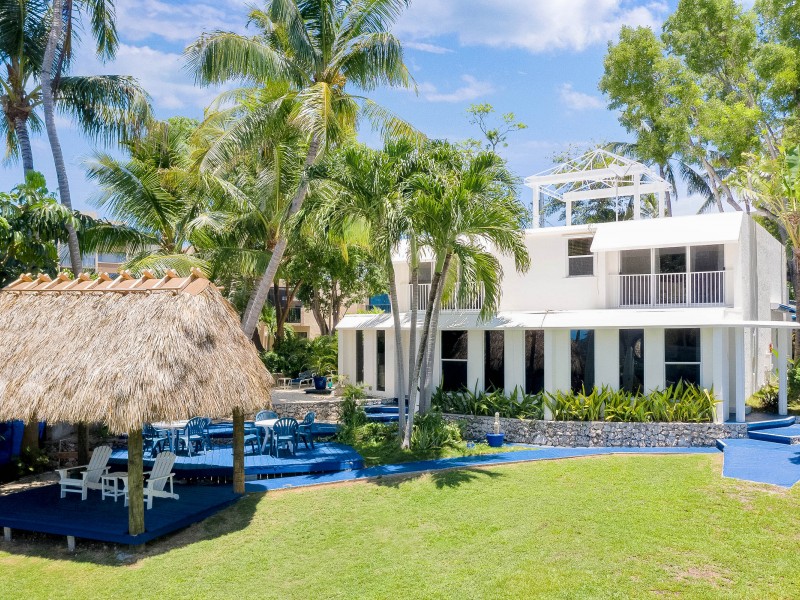 beachside lounge chairs and cabanas
