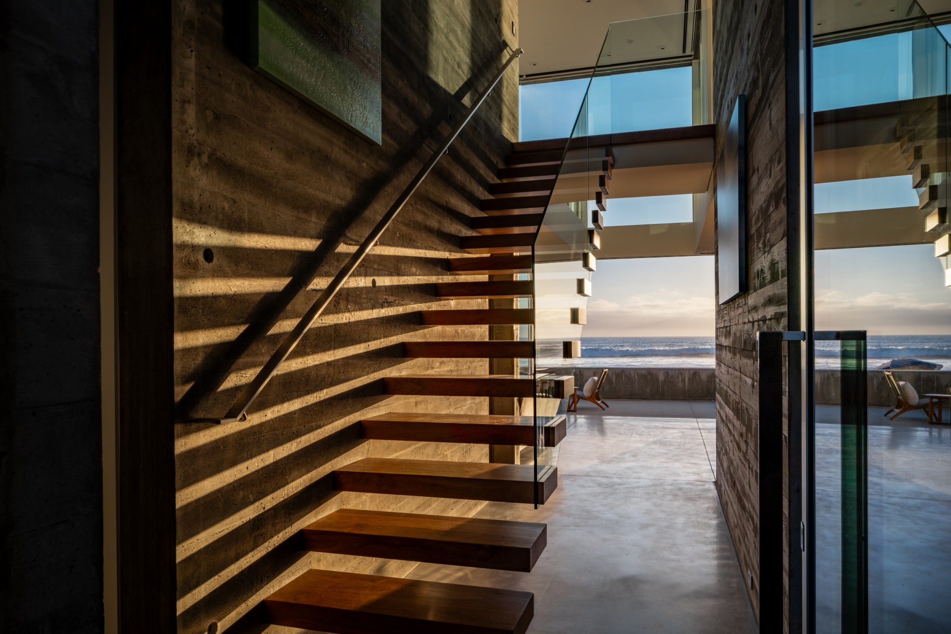 a staircase in a house