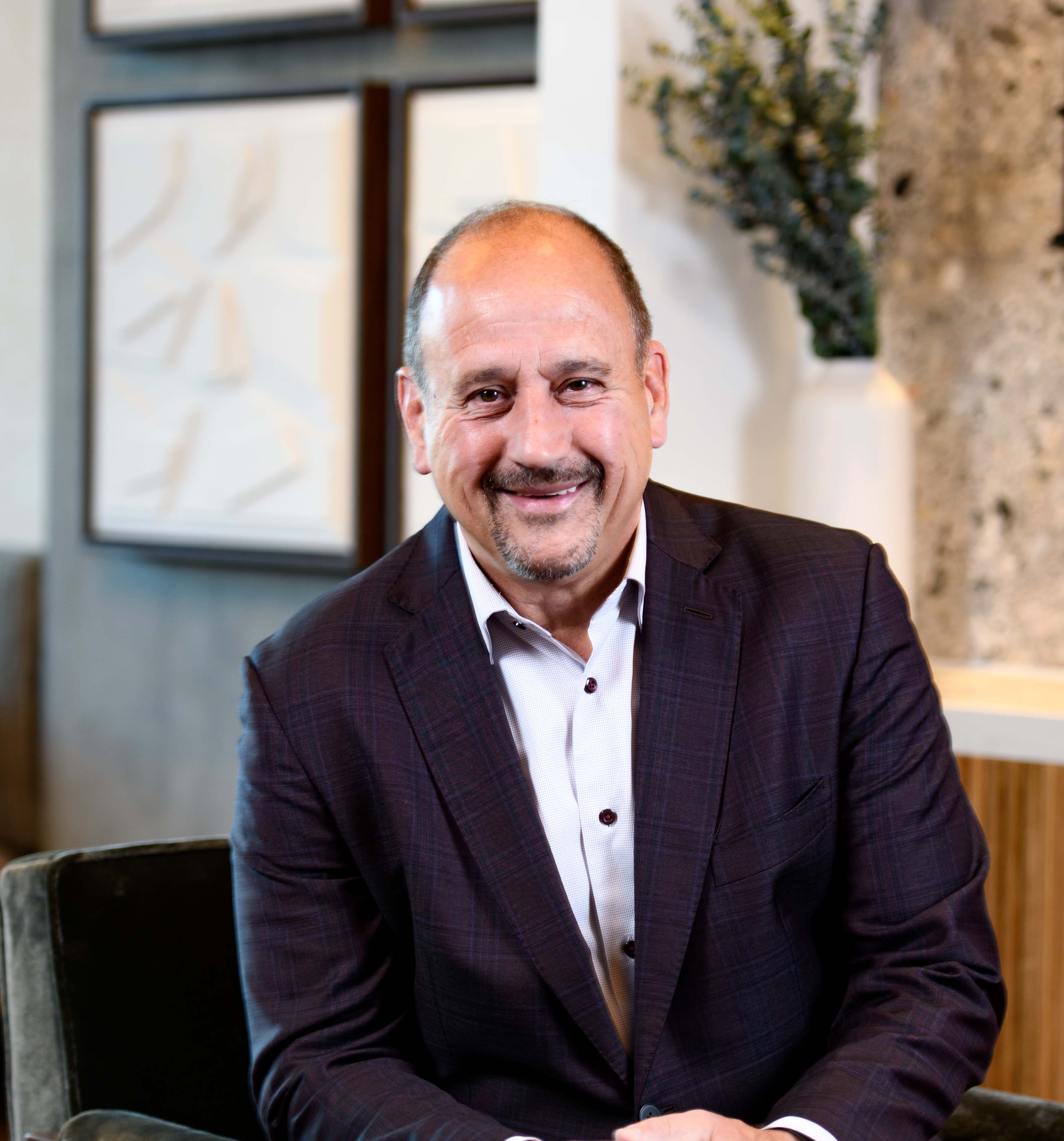 a man sitting in a chair