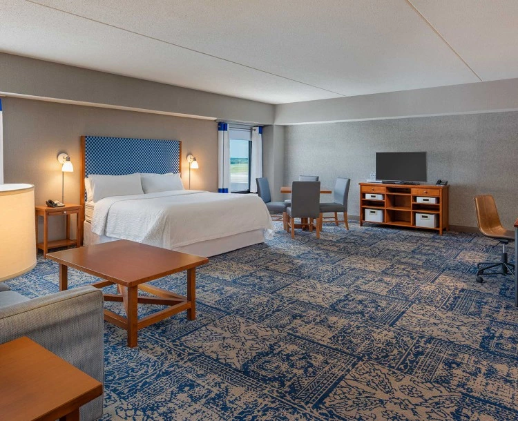 hotel room bedroom with a spacious room to rest and chill  out