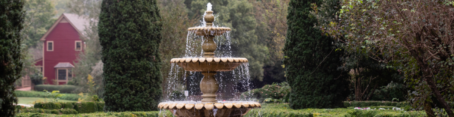 a collage of a fountain