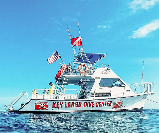 a boat with flags on it