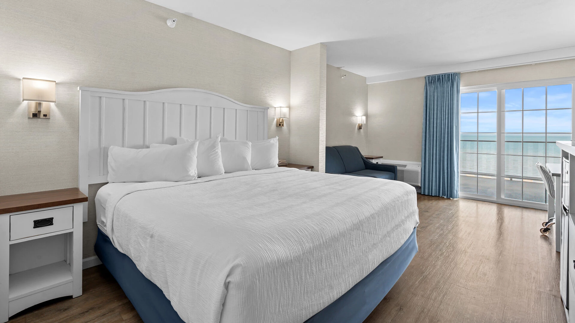 a large bed in a hotel room