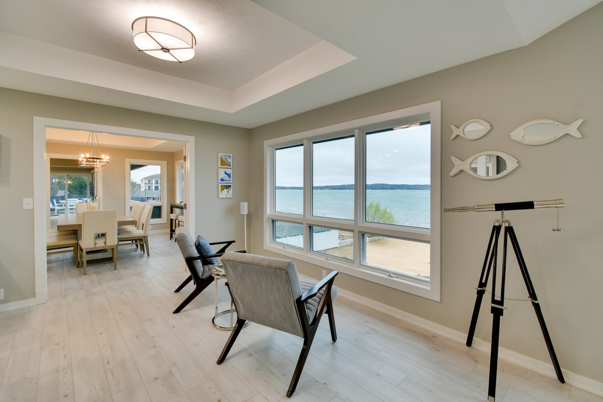 a room with a view of the ocean