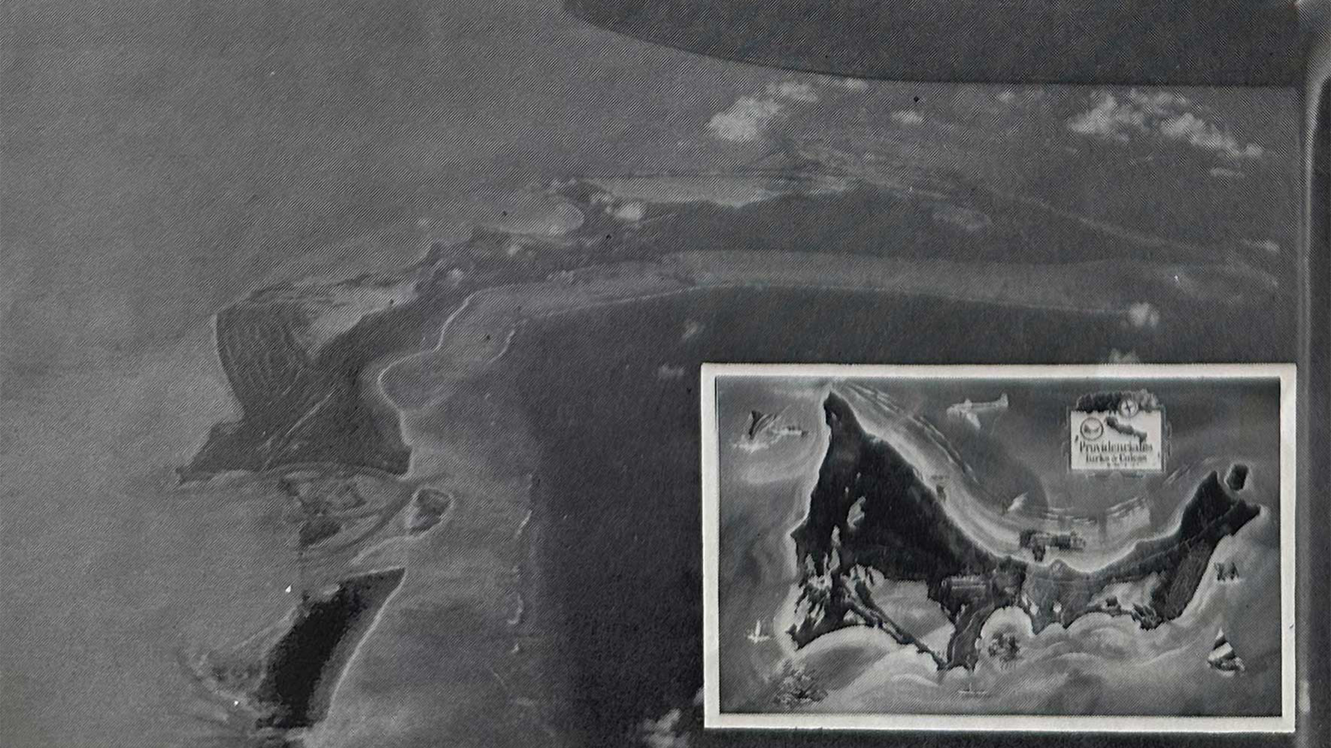 an aerial view of a land